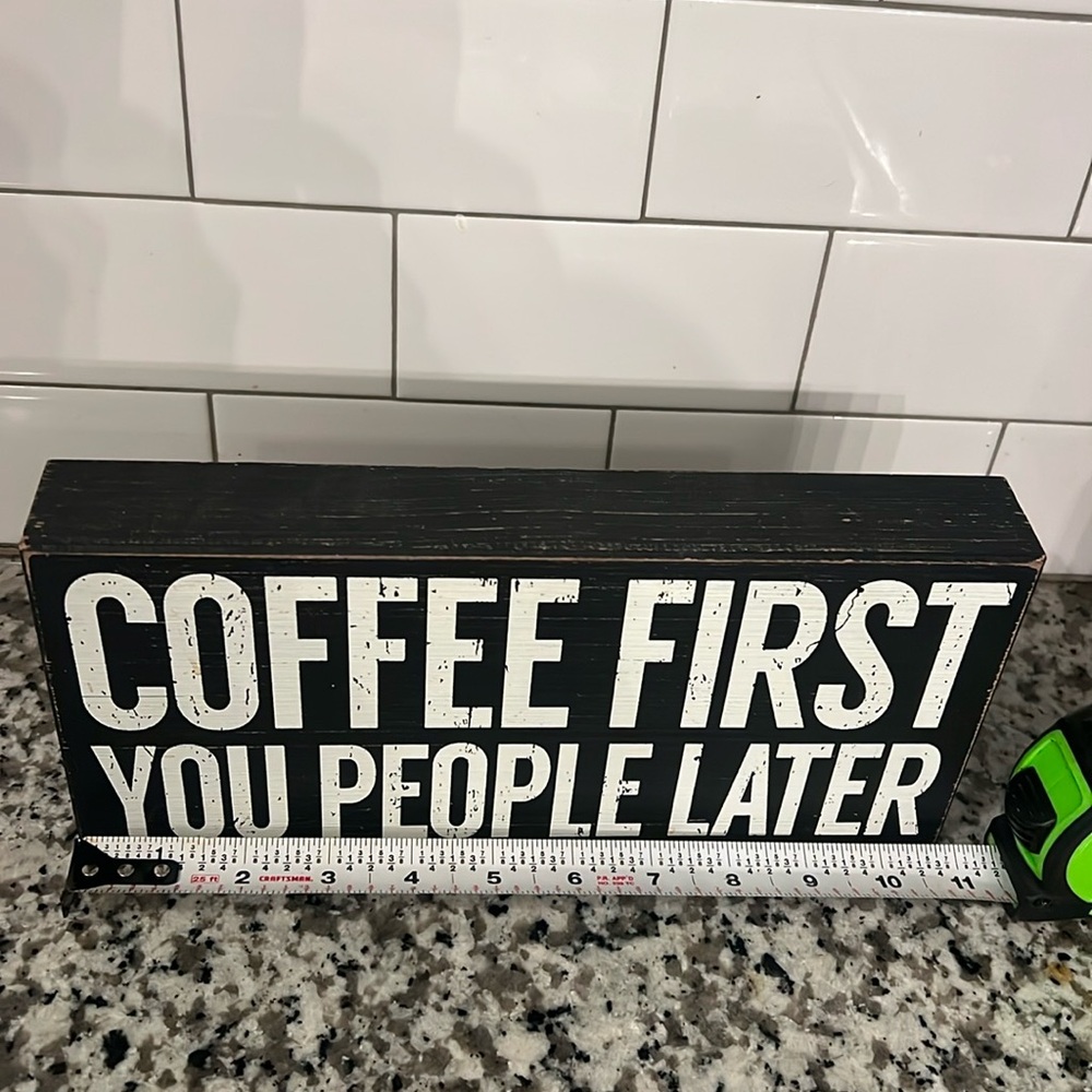 Wooden sign